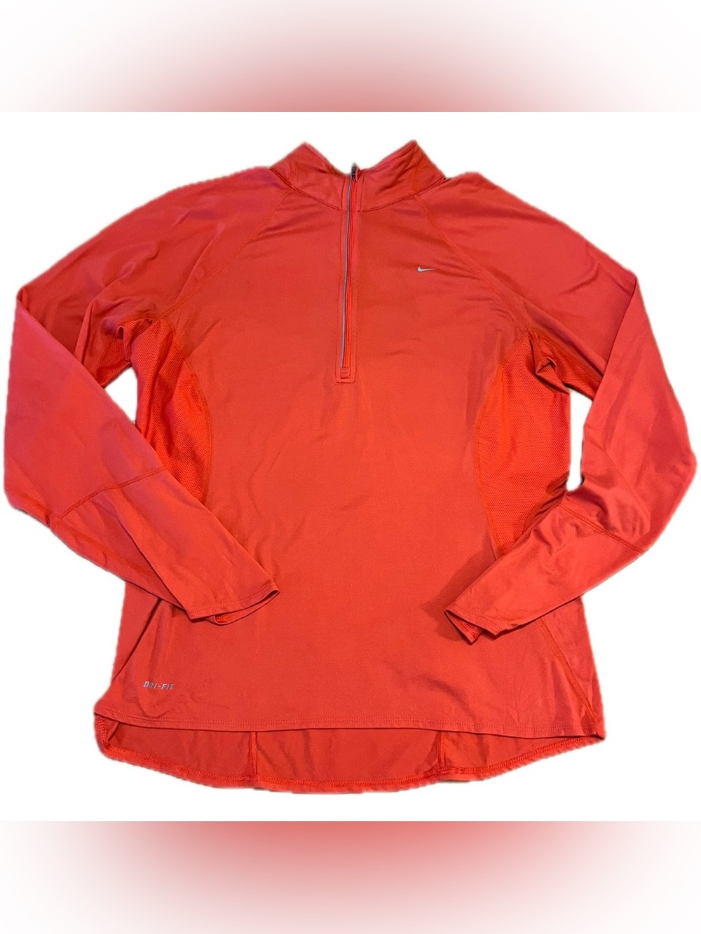 Nike Orange Half-Zip Athletic Pullover Women’s Size XL